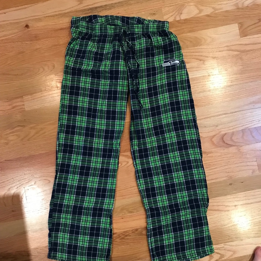 Official Seahawks Apparel Plaid PJ pants